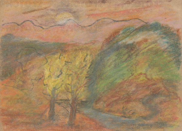 Hillside landscape, 1935-1944.