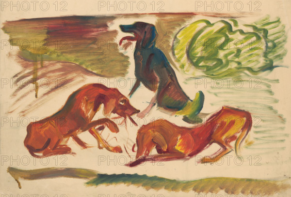 Dogs in the country, 1935-1944.