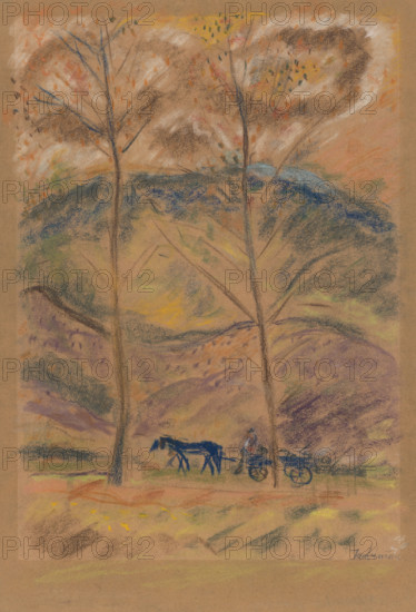 Landscape with a carter, 1934-1940.