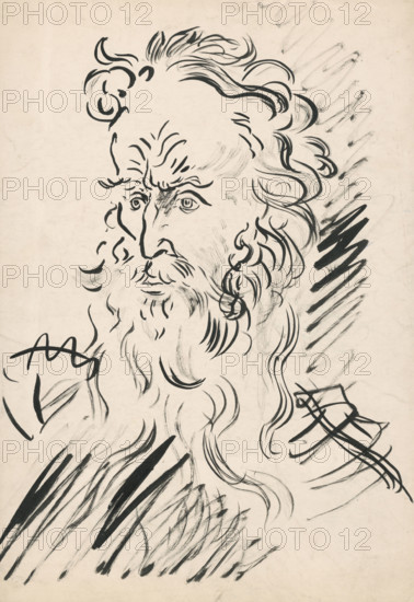 Old man's head, 1940 onwards.