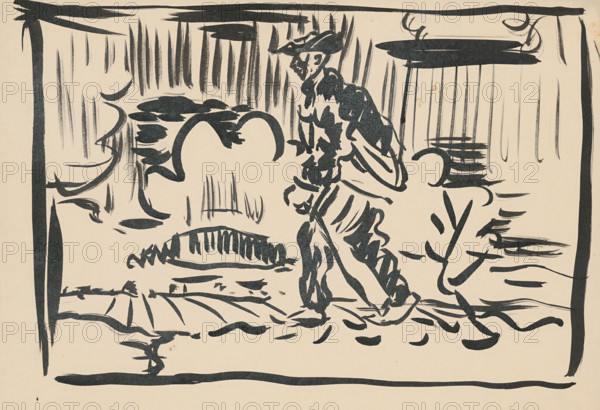 Walking man, 1st half 20th century.