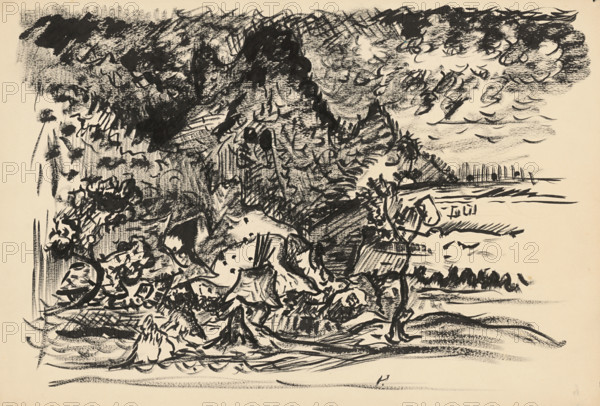Landscape with a river (Study), c1935.