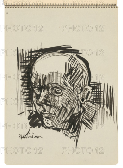 Sketchbook 22 Man's Head, 1st half 20th century.