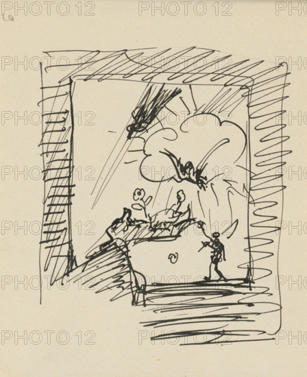 Sketchbook 4 Sketch with birds, 1st half 20th century.