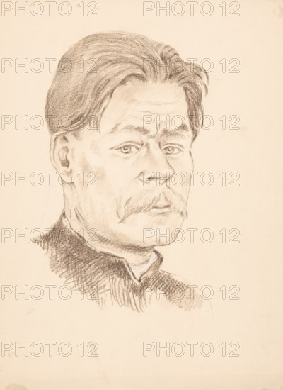 Portrait of M. Gorky, around 1930.