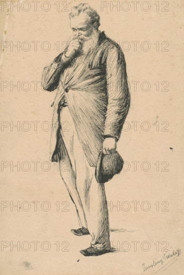 Study of a standing old man I., 1885-1890.