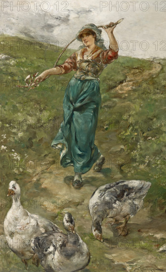 The Goose Herd, before 1890. Creator: Walter Shirlaw.