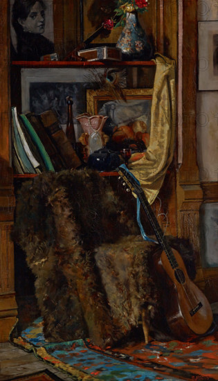 The Bachelor Boudoir (Corner of the Studio), about 1883. Creator: Charles Joseph Fiscus.