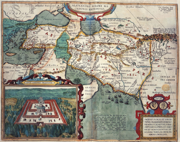 Map of Asia Minor and Africa, 1595. Creator: Unknown.
