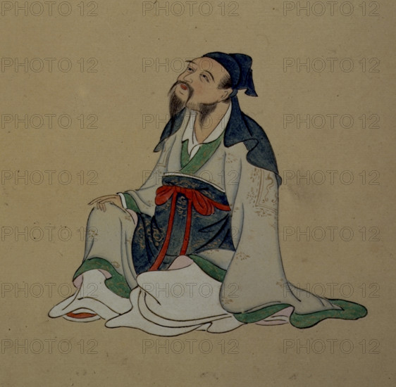 Portrait of Li Bai, c19th century. Creator: Unknown.