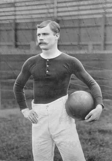 Portrait of the Millwall Athletic footballer A Geddes, 1896. Creator: Symmons & Thiele.