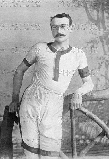 Portrait of the athlete EH Pelling, 1896. Creator: RW Thomas.