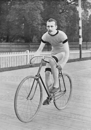 Portrait of cyclist GE Osmond, 1896. Creator: RW Thomas.