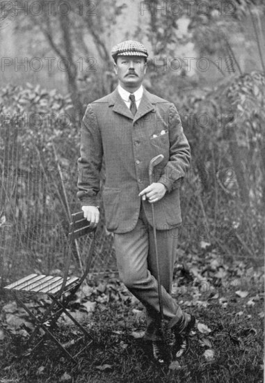 Portrait of the golfer S Mure Ferguson, 1896. Creator: Symmons & Thiele.