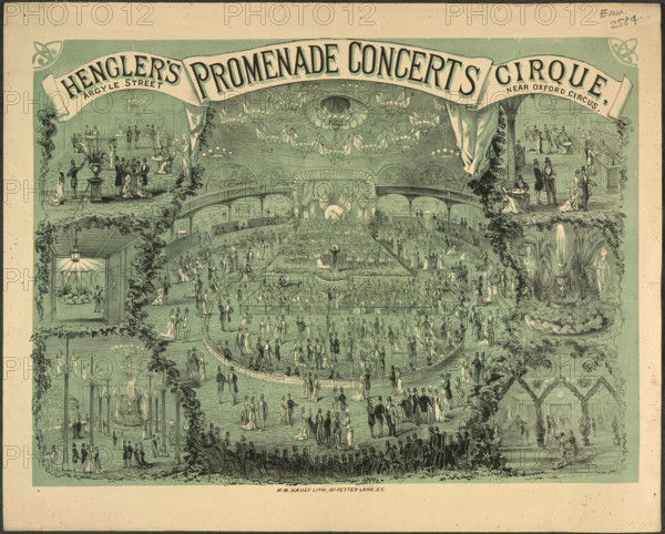 Henglers promenade concerts, c1880. Creator: Unknown.