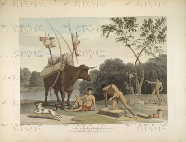 Korah Hottentots, 1804. Creator: Samuel Daniell.