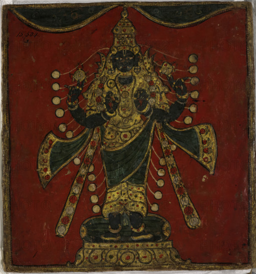 The Supreme Being of Hindu Cosmology, 1800. Creator: Anon.