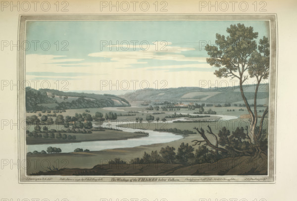 The River Thames, 1794, 1796. Creators: Joseph Farington, Joseph Constantine Stadler.