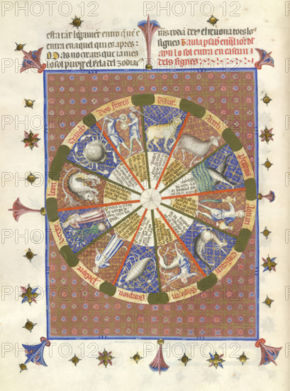 The The Zodiac, last quarter of 14th century. Creator: Unknown.