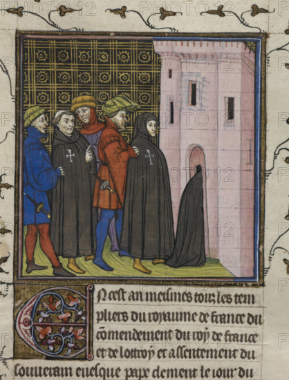 Arrest of the Templars, end of 14th century. Creator: Unknown.