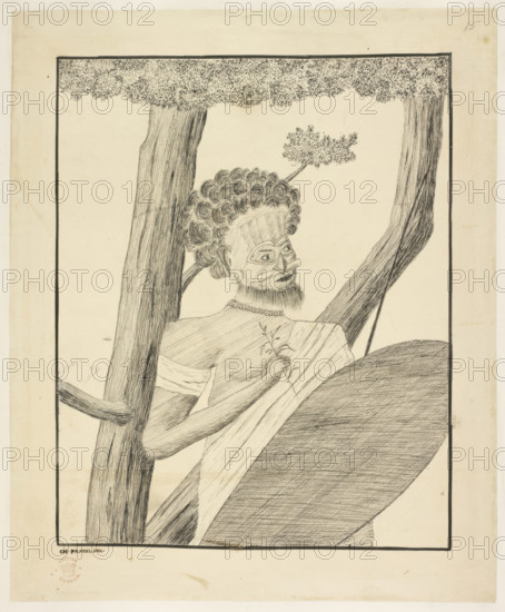 An Australian Aborigine, 1770-1771. Creator: Charles Praval.