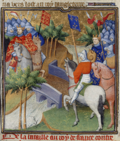 England and France at war, c1415. Creator: Workshop of the Boucicaut Master.