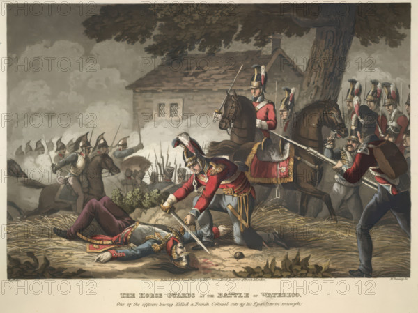 The Horse Guards at the Battle of Waterloo, 1819. Creator: Matthew Dubourg.