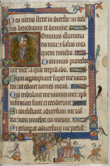 Psalm 24; Thomas Becket, c1325-1335. Creator: Unknown.
