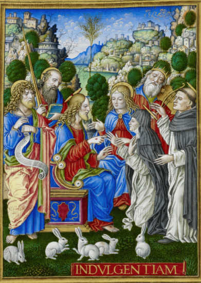 The Mystic Marriage of St. Catherine of Siena, 1490-1520. Creator: Giovan Pietro Birago.