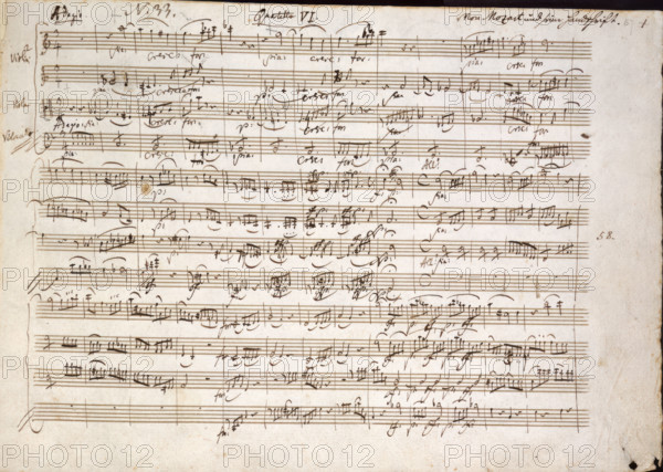 Quartetto VI, 1785. Creator: Mozart.