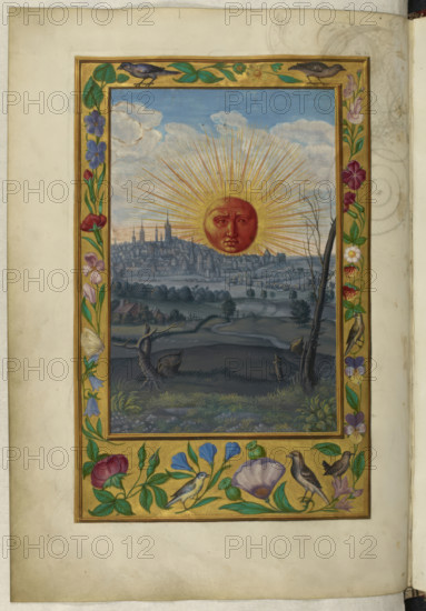 The Sun with a human face, 1582. Creator: Unknown.