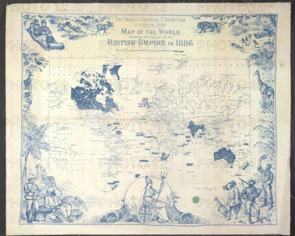 British Empire map, 1886. Creator: Unknown.