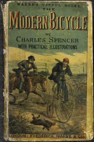 Front cover of 'The Modern Bicycle', 1877. Creator: Unknown.