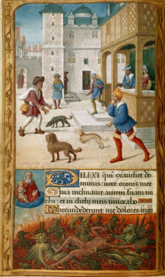Dives and Lazarus, c1500. Creator: Jean Poyet.