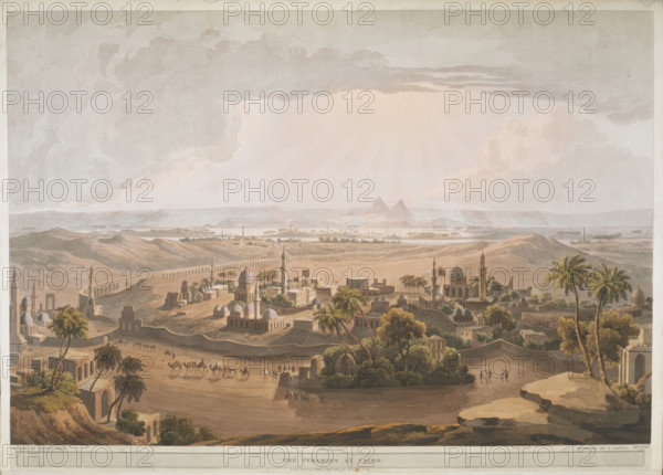The Pyramids at Cairo, 1809. Creator: Henry Salt.