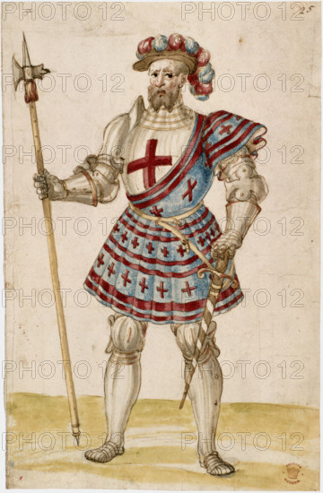 A knight with a pole-hammer, early 16th century. Creator: Unknown.