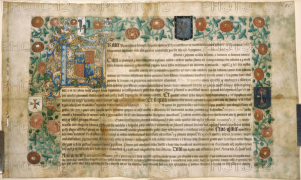 Letter of confraternity, 1508. Creator: Unknown.
