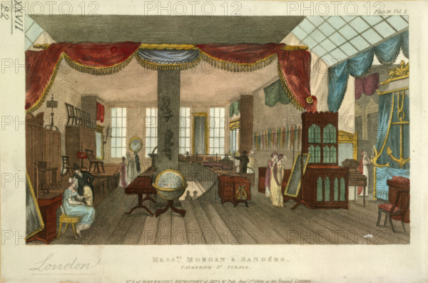 Messrs. Morgan and Sanders's, 1809. Creator: Unknown.