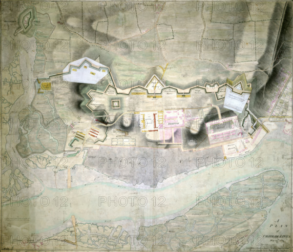 A Plan of Chatham Lines, May 18th 1804. Creator: Thomas Chamberlaine.
