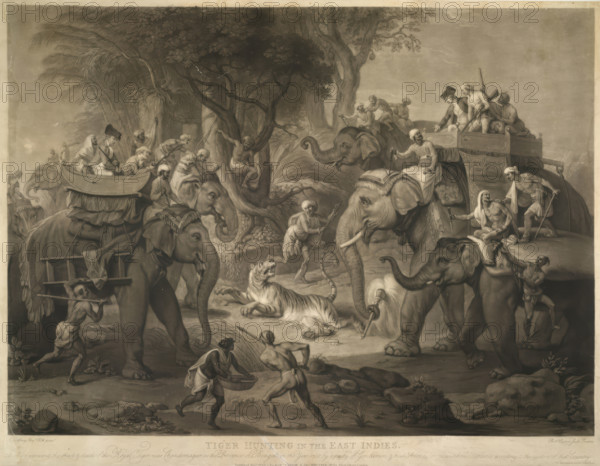 Tiger Hunting in the East Indies, 1802. Creator: Richard Earlom.