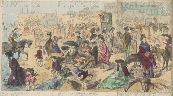 Ramsgate Sands, 1870. Creator: Joseph Swain.