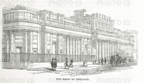 The Bank of England, 1853.  Creator: Unknown.
