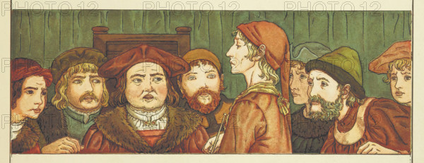 The Pied Piper of Hamelin, 1889. Creator: Catherine Greenaway.
