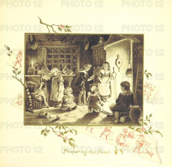 Preparing the Feast, 1894. Creator: Eliza F. Manning.