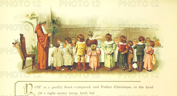 Now is a goodly feast outspread..., 1894. Creator: Eliza F. Manning.