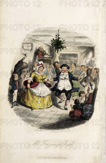 Mr Fezziwig's Ball, 1843. Creator: John Leech.