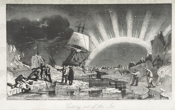 Cutting out of the ice, 1852. Creator: Unknown.