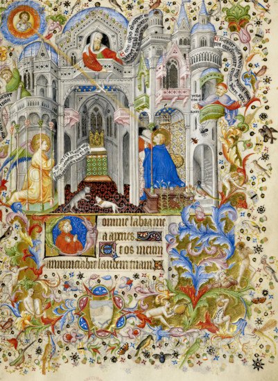The Annunciation, c1407. Creator: Master of the Brussels Initials.