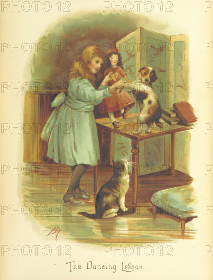 The Dancing Lesson, 1893. Creator: Fannie Moody.
