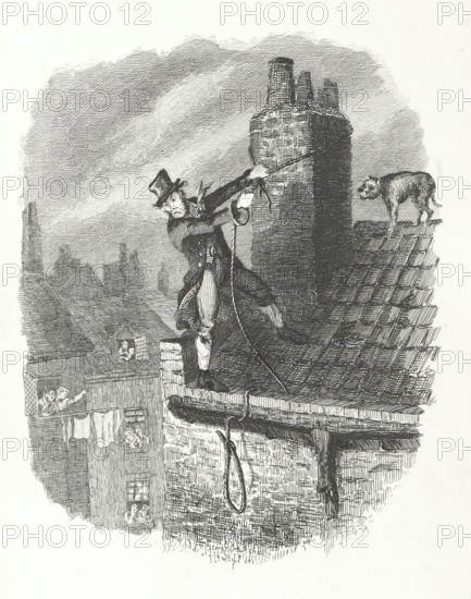 The last chance - Bill Sikes and Bull's Eye, c1838-46. Creator: George Cruikshank.
